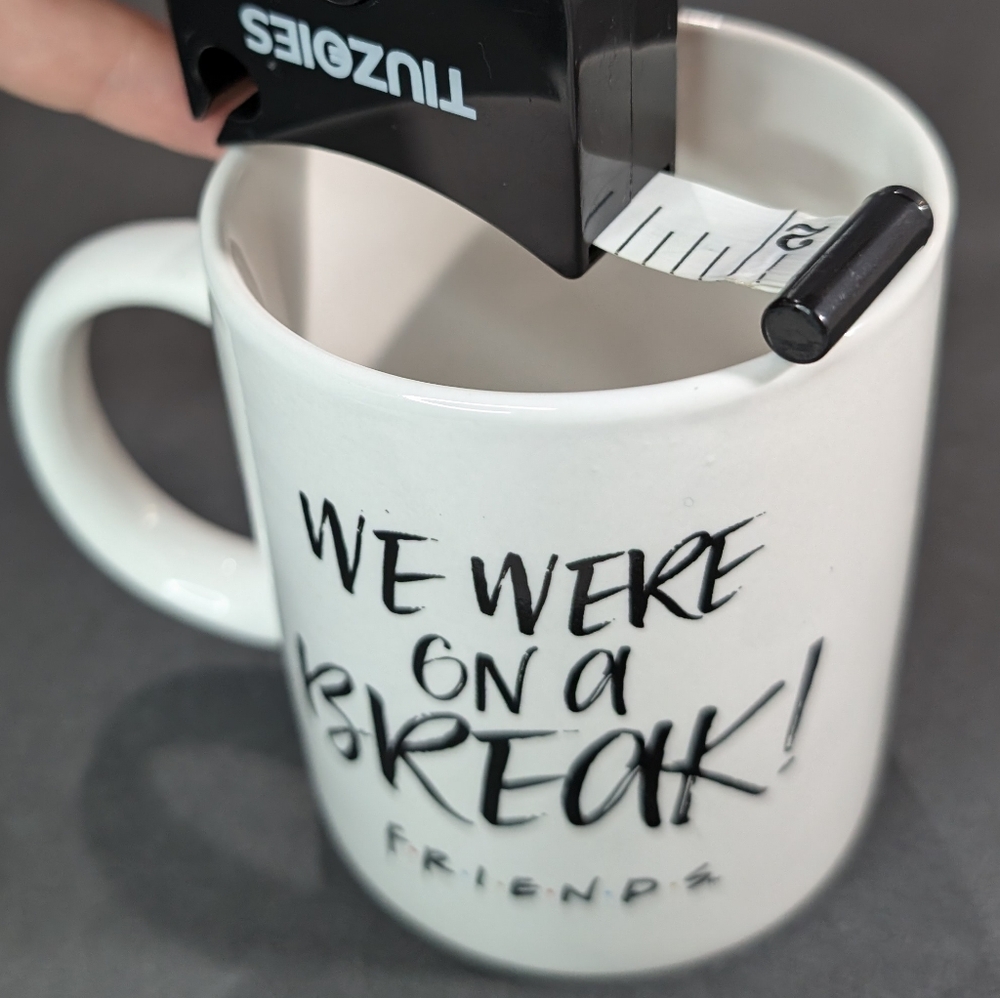 Friends "We‎ were on a break!" quote white ceramic 12oz classic coffee mug - Picture 2 of 6